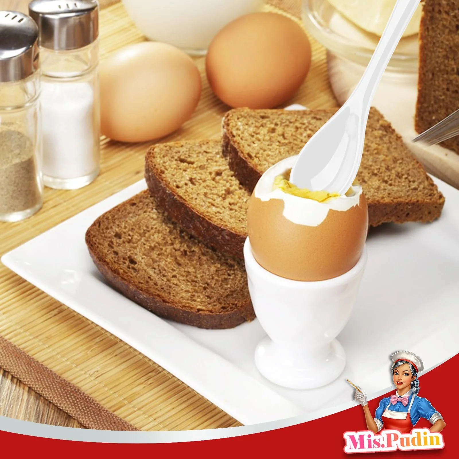 Ложка Фарфорова 12,3 см Різнокольорова (10 штук), фото №3