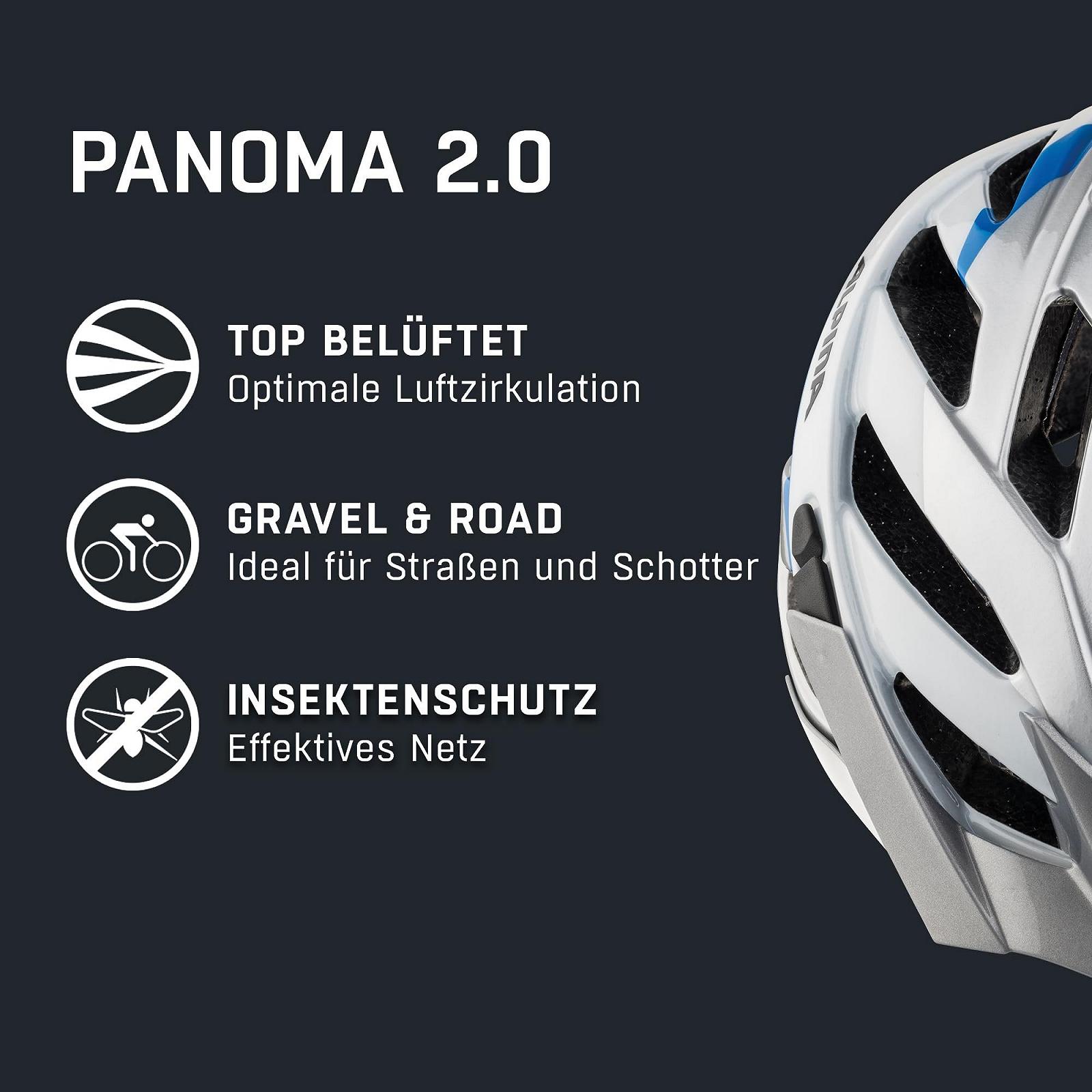 Шлем ALPINA Panoma Велосипедный С отражателями, оптимальной вентиляцией, сеткой от насекомых и возможностью установки светодиодов для взрослых, фото №2