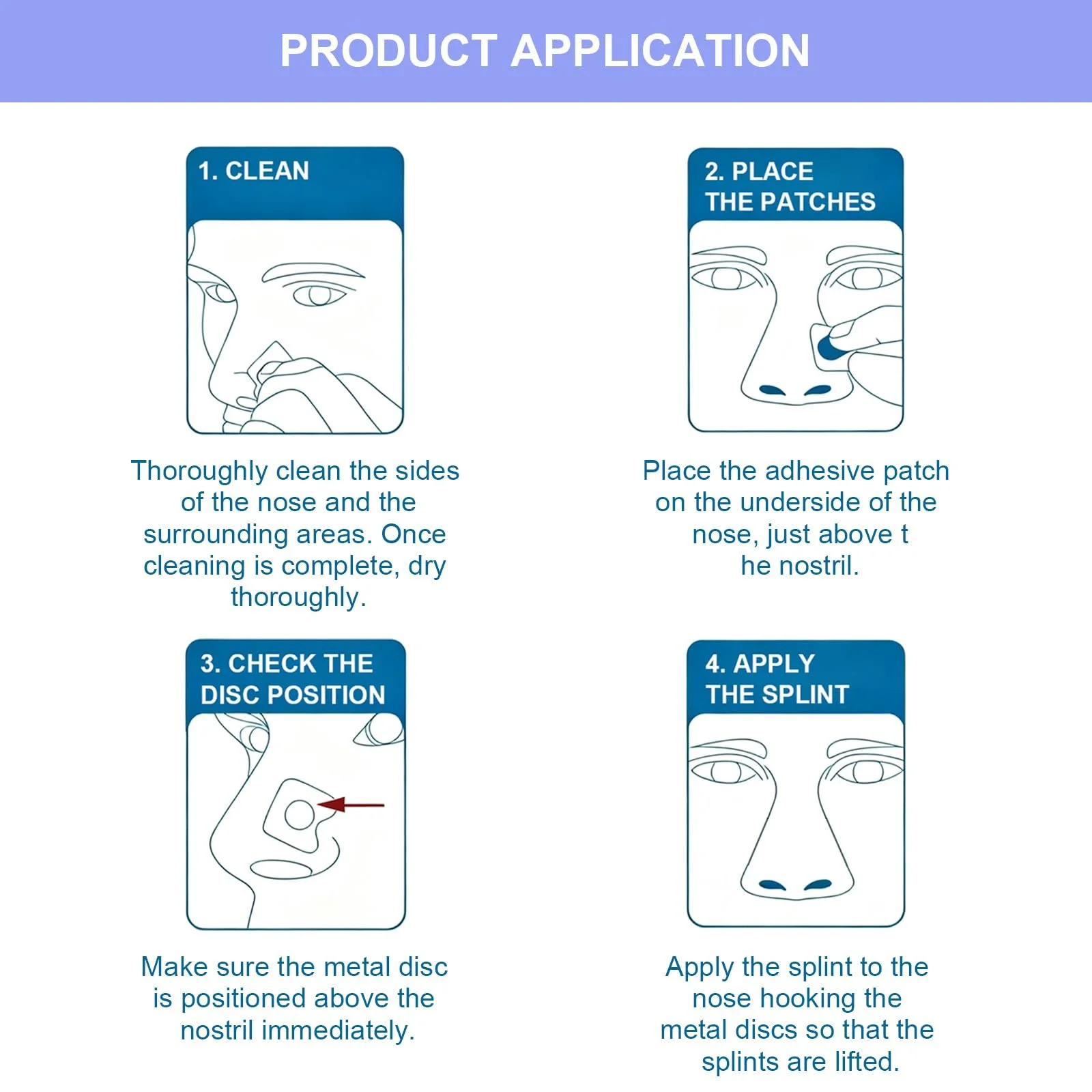 Пластирі для носа Магнітні 30 днів для покращення дихання, зменшення хропіння, фото №3