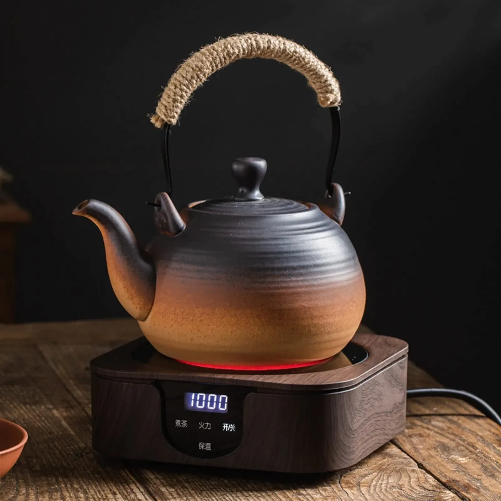 Чайник WAOCEO Керамічний 1000 мл з ручкою для відкритого вогню з фільтром, фото №7 Чайник WAOCEO Керамічний 1000 мл з ручкою для відкритого вогню з фільтром, фото №7