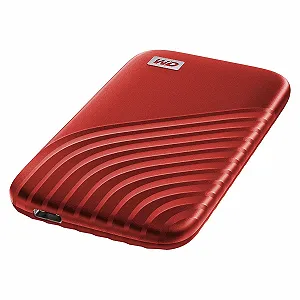 Портативний SSD-накопичувач WD My Passport SSD 500 GB NVMe USB-C USB 3.2 Gen-2 1050 MB/s 1000 MB/s Red - Фото 1