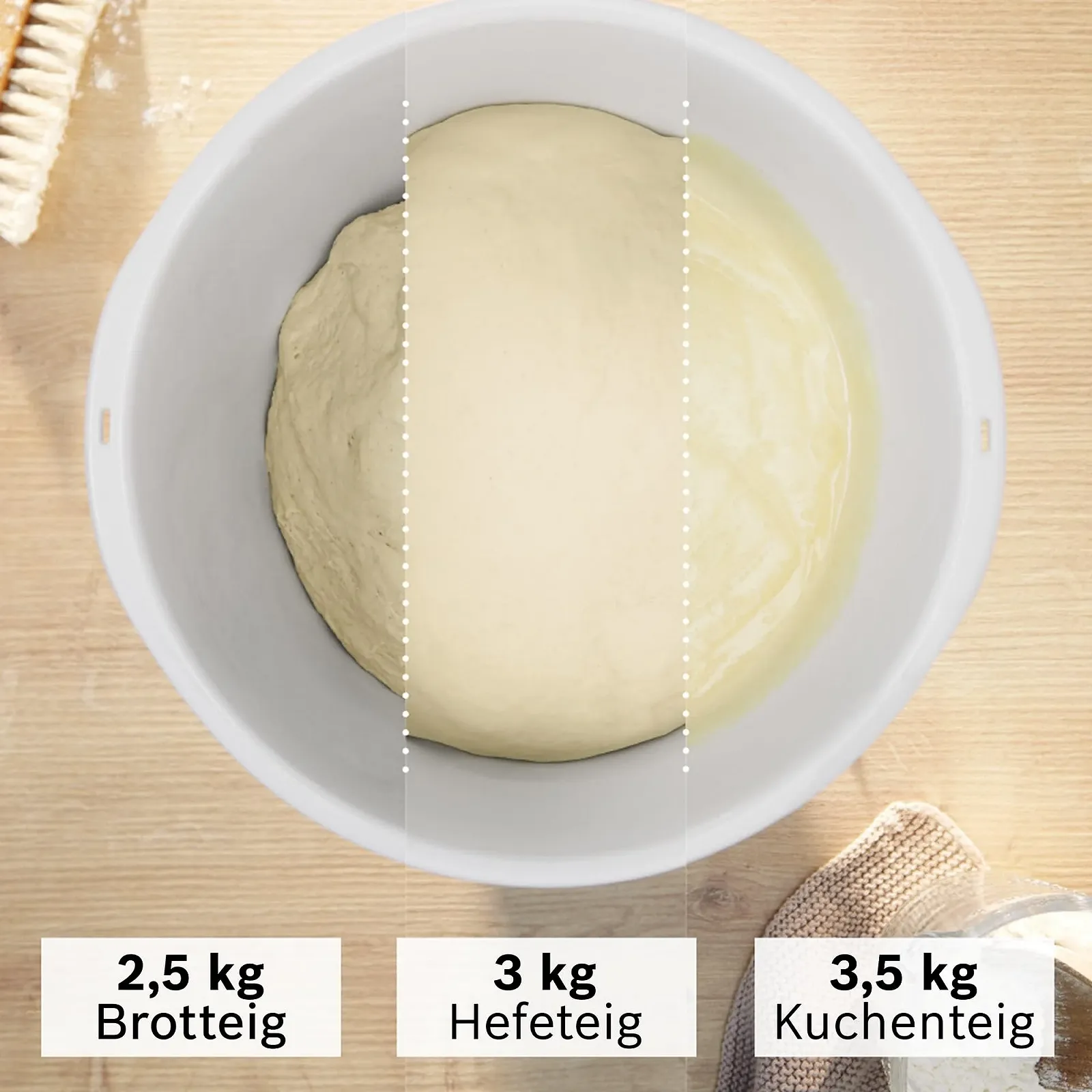 Миска для смешивания пластиковая Bosch Series 6 MUZS6KR с крышкой и ручками 5.5 л BPA-Free, фото №6 Миска для смешивания пластиковая Bosch Series 6 MUZS6KR с крышкой и ручками 5.5 л BPA-Free, фото №6