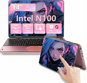 Сенсорный ноутбук 14" LONGEVINCE N158 Intel N100 RAM 16GB SSD 256GB Windows 11 (UKR) - Фото 1