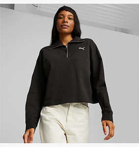 Світшот Puma HER Women’s High-Neck Half-Zip M synthetic.ua - Фото 1