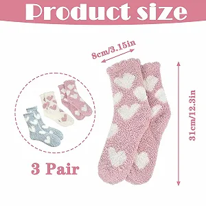 Зимові шкарпетки (3 пари) Пухнасті шкарпетки для жінок, 35-38 synthetic.ua - Фото 1