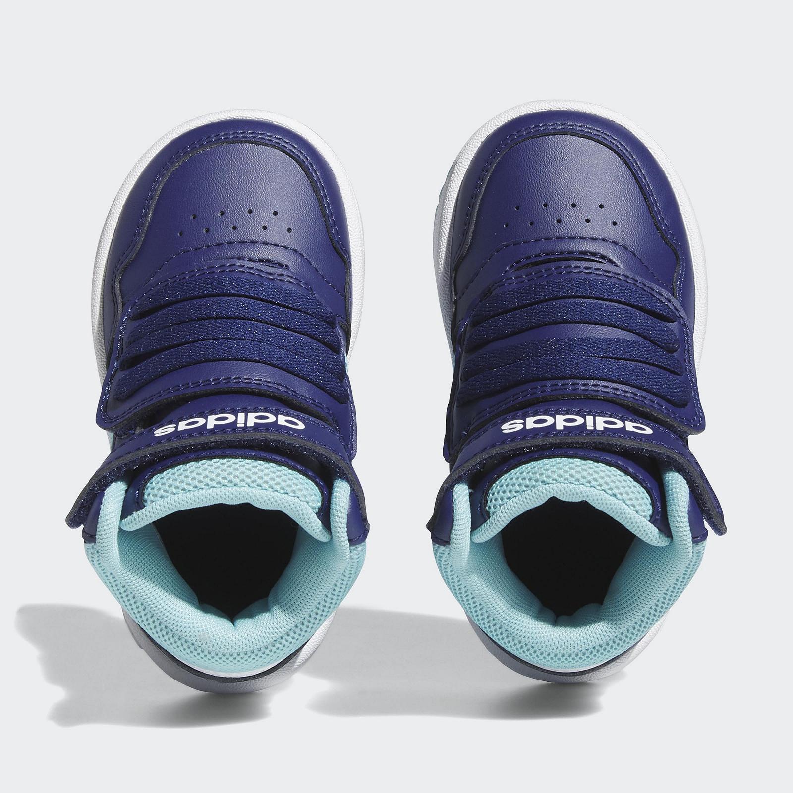 Кросівки adidas Unisex Kinder Hoops Mid, фото №3