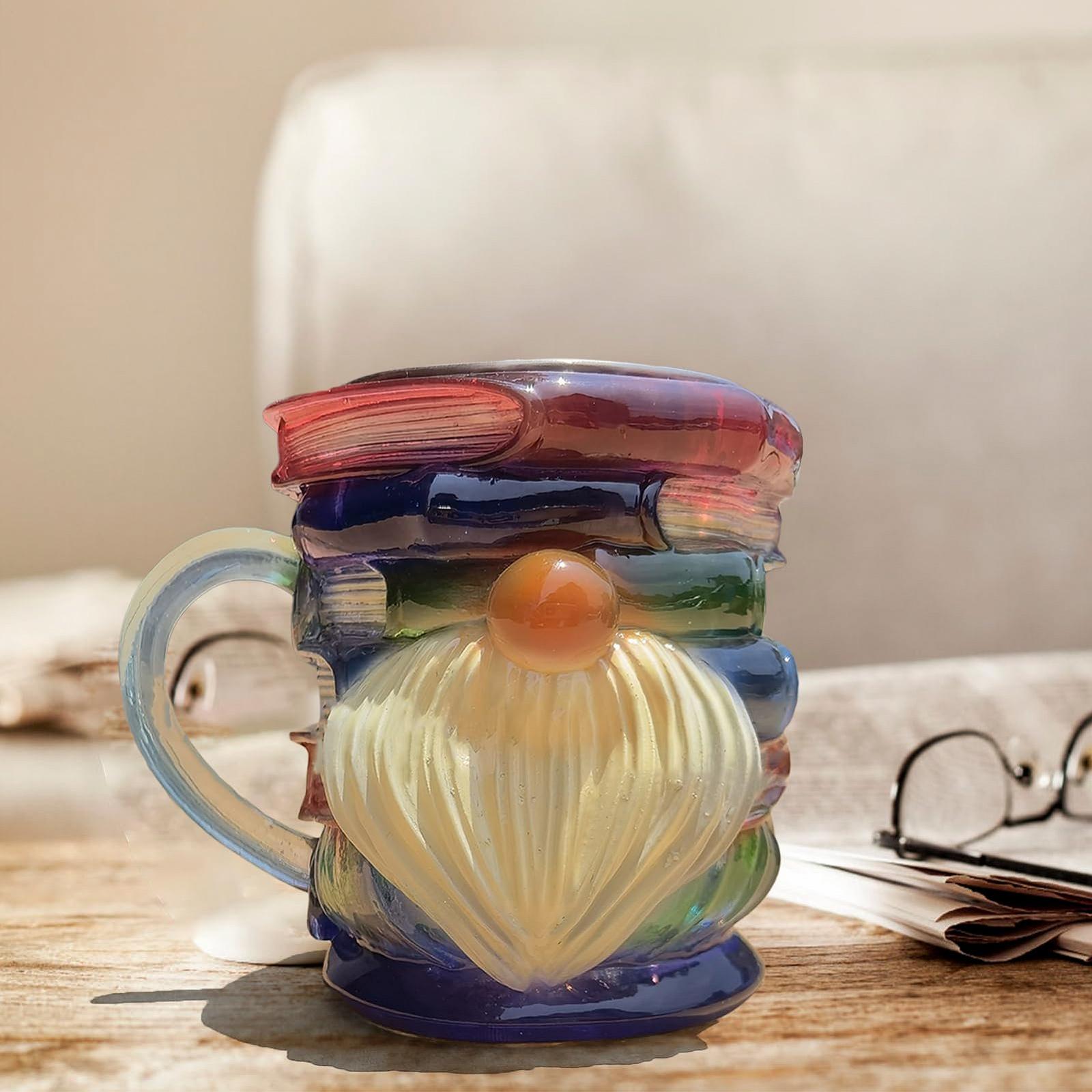 Кружка Книга - 3D Оригинальный Расписной Дизайн Книги Кофейные Кружки - Красочное Смоляное Украшение Штабель Деко для Любителей Книг Читателей Авторов Библиотекарей, фото №6