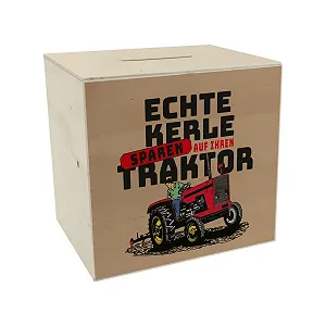 Скарбничка дерев'яна Real guys save on their tractor Трактор - Фото 1