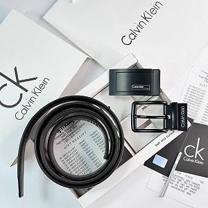 Шкіряний ремінь Calvin Klein подарунковий набір для чоловіка synthetic.ua - Фото 1