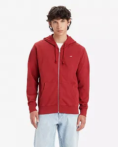 Чоловіча толстовка с капюшоном LEVIS THE ORIGINAL HM ZIP UP Sun Dried Tomato - XS synthetic.ua - Фото 1