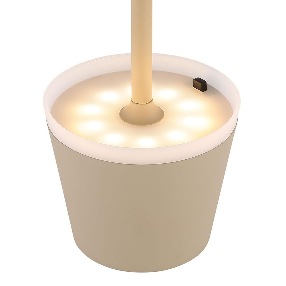 Настольная лампа GLOBO Solar Light IP44 LED 11 x 41 см Песочная, фото №7