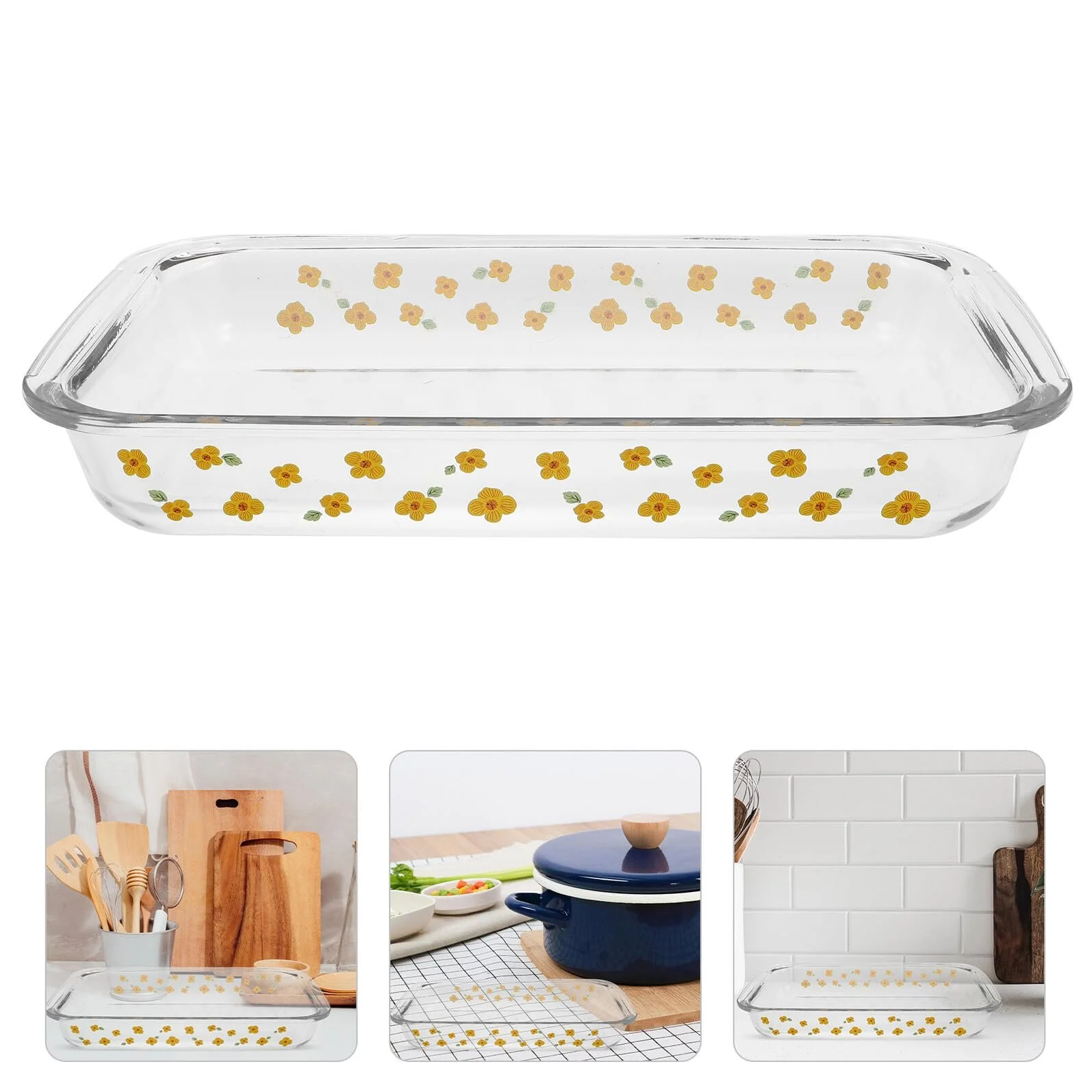 Форма для запекания Gatuida прямоугольная, стеклянная, термостойкая, для микроволновой печи, фото №8