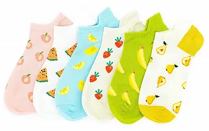 Носки Caramella, 6 пар, подарочный набор для женщин и девочек, UK 2-6, разноцветные synthetic.ua - Фото 1
