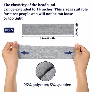 Повязка на голову Мягкая для женщин, 8 штук synthetic.ua - Фото 1