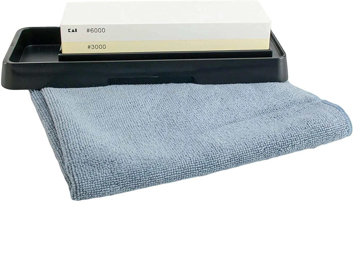 Точильный камень для ножей Kai AP-0316 3000/6000 Grit с салфеткой 40 x 40 см, фото №1