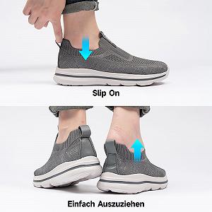 Сліпони ODCKOI Чоловічі Сітка Дихаючі Кросівки для бігу Зручні кросівки Легкі спортивні кросівки для фітнесу на відкритому повітрі synthetic.ua - Фото 1