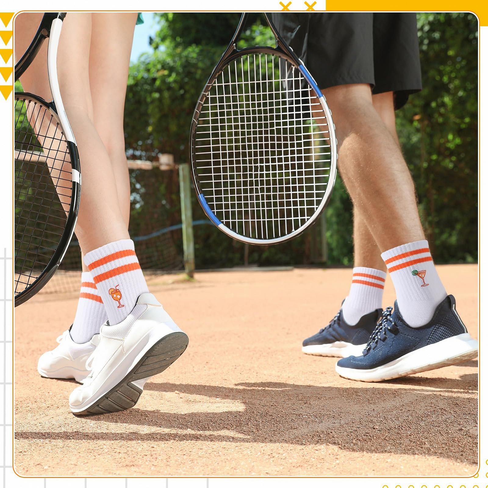 Носки Aperol Spritz, вышитые теннисные носки, женские носки Aperol, дышащие спортивные носки, смешные пивные носки, подарок для мужчин и женщин (6 пар), фото №5