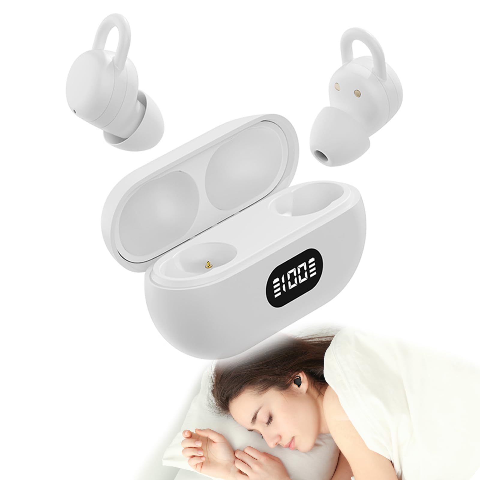 Наушники Sleep Headphones Side Sleeper Bluetooth Noise Cancelling затычки для сна беспроводные, фото №1