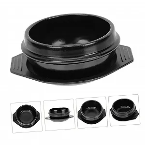 Керамическая кастрюля VANZACK жаропрочная без покрытия с подставкой synthetic.ua - Фото 1