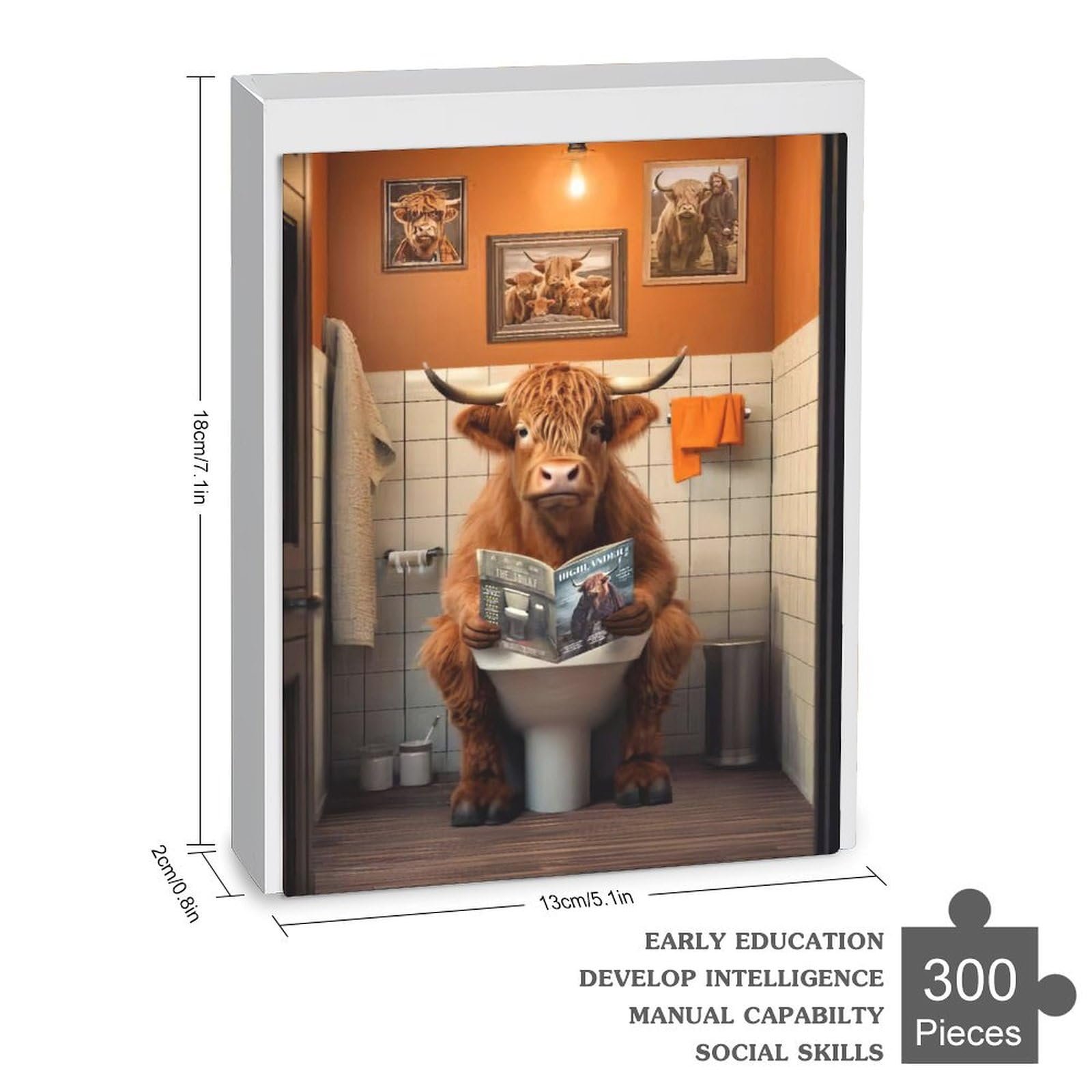 Пазл Cow 300 елементів 42 x 30 см, фото №3