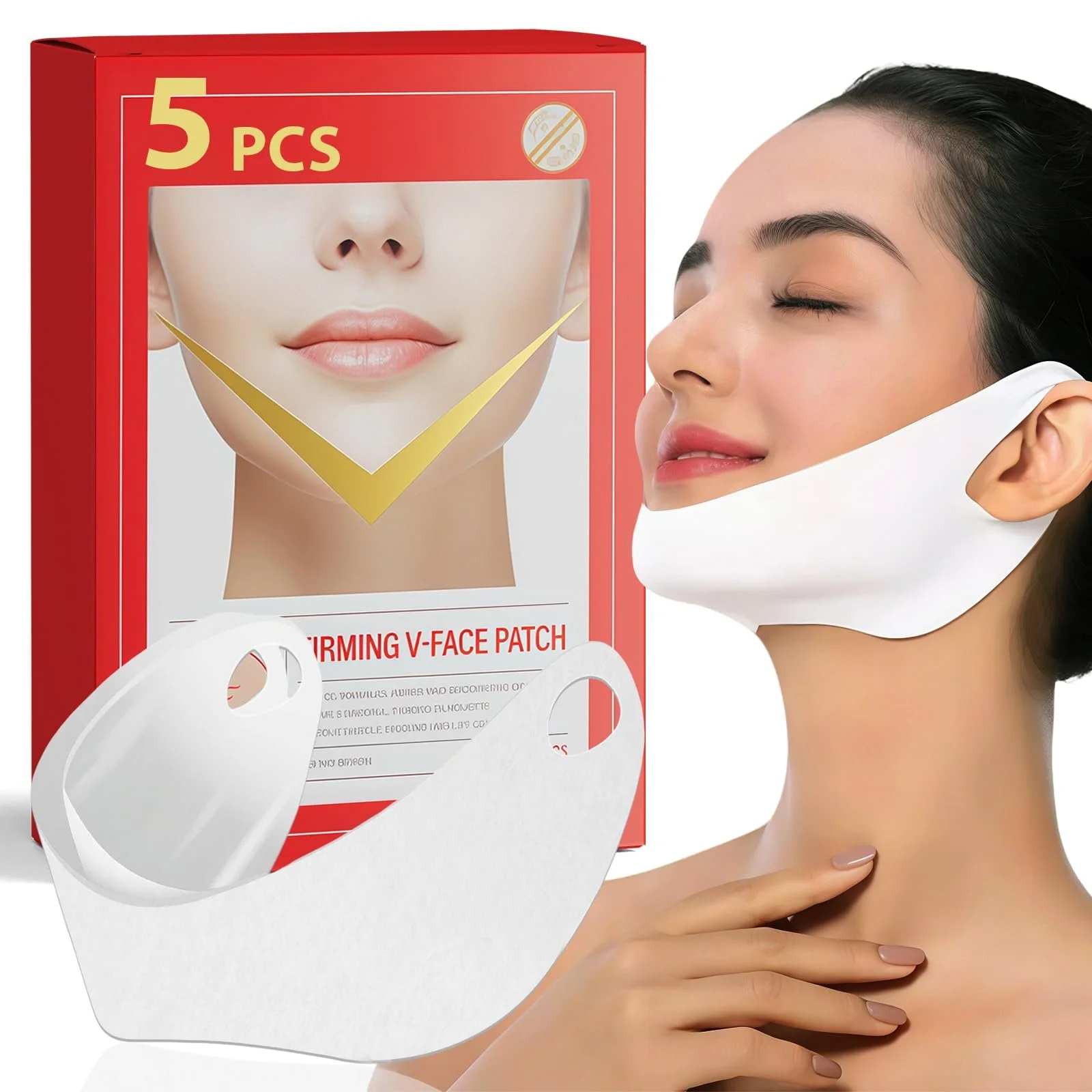 Маска для лица V-Line Chin Lift Маска V-Line для подтяжки лица Укрепляющая кожу Climber Увлажняет и питает кожу, освежает уход за кожей для женщин и мужчин, 5 шт, фото №1 Маска для лица V-Line Chin Lift Маска V-Line для подтяжки лица Укрепляющая кожу Climber Увлажняет и питает кожу, освежает уход за кожей для женщин и мужчин, 5 шт, фото №1