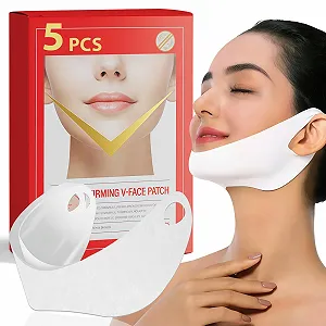 Маска для лица V-Line Chin Lift Маска V-Line для подтяжки лица Укрепляющая кожу Climber Увлажняет и питает кожу, освежает уход за кожей для женщин и мужчин, 5 шт - Фото 1