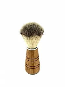 Помазок для бритья D.O.M. Sir George Luxury Vegan Olive Wood Handle Black Hair Tips - Фото 1