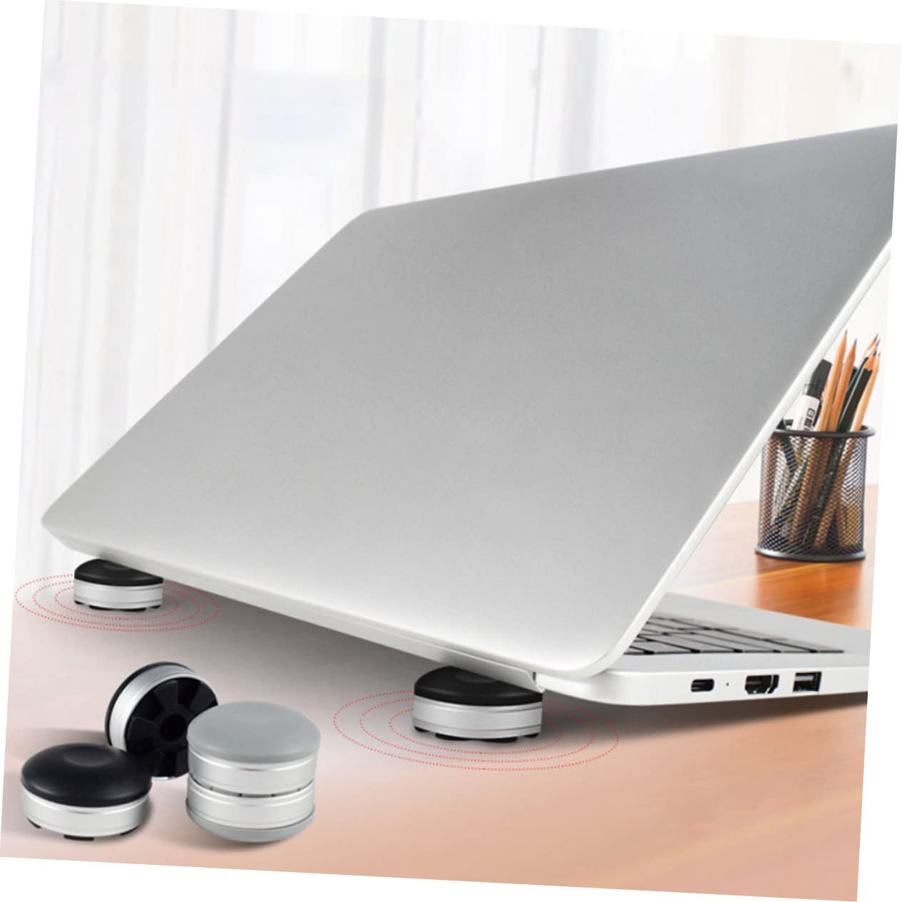 Підставка для ноутбука DOITOOL 2 шт, Портативні охолоджуючі пз регулюванням висоти, Міцна настільна, фото №5