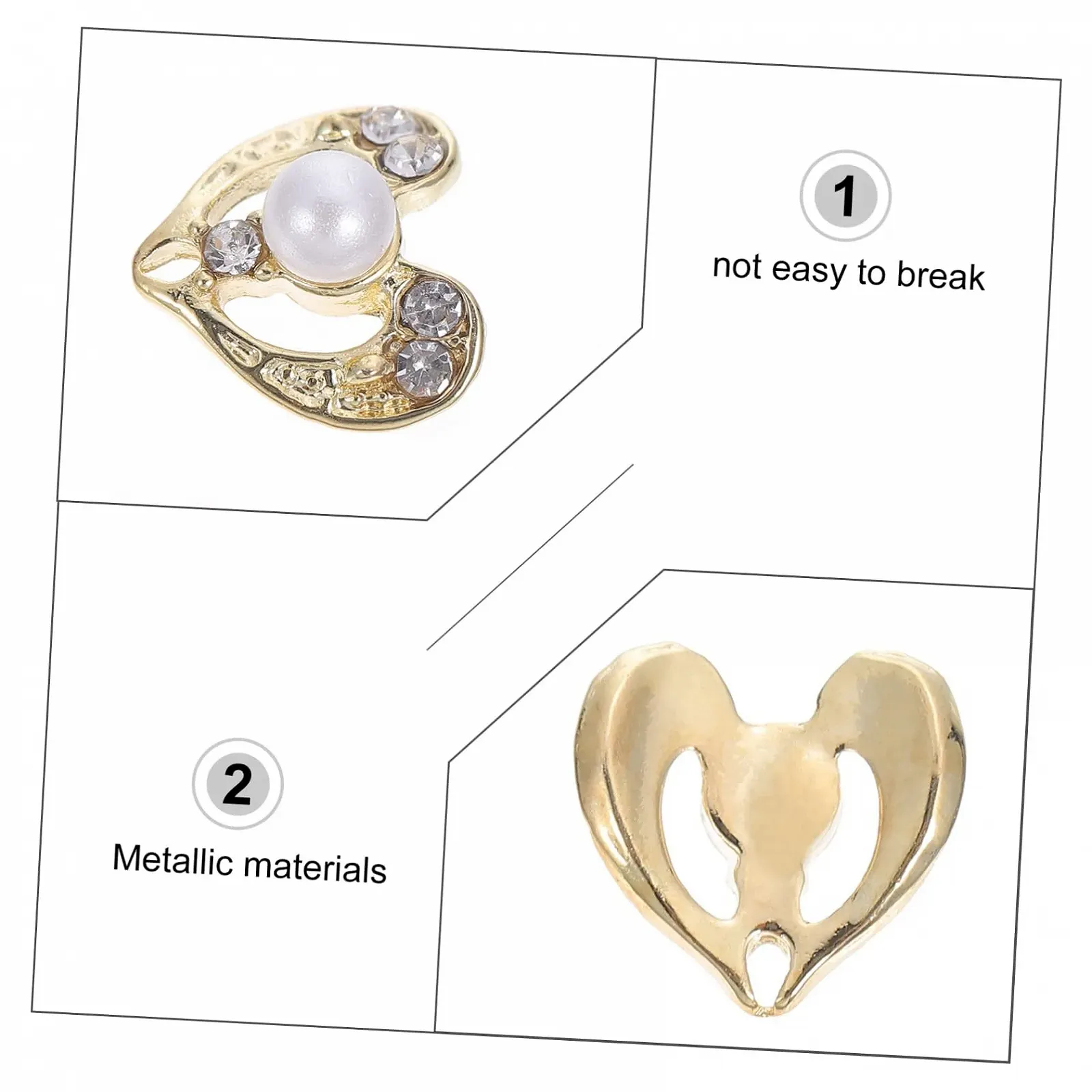 Украшения для ногтей (12 шт.) Жемчуг, Маникюрные украшения, фото №6