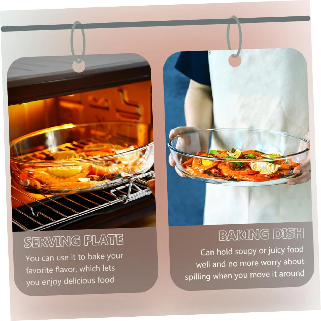 Форма для запекания ERINGOGO стеклянная овальная универсальная, фото №6 Форма для запекания ERINGOGO стеклянная овальная универсальная, фото №6