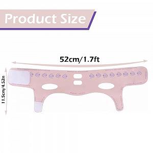 Многоразовая маска для подтяжки V-образной линии, регулируемый редуктор двойного подбородка, удобный пояс для подтяжки лица, ремень для челюсти, ремень для подбородка для сна, подтяжки и подтяжки дряблой кожи synthetic.ua - Фото 1