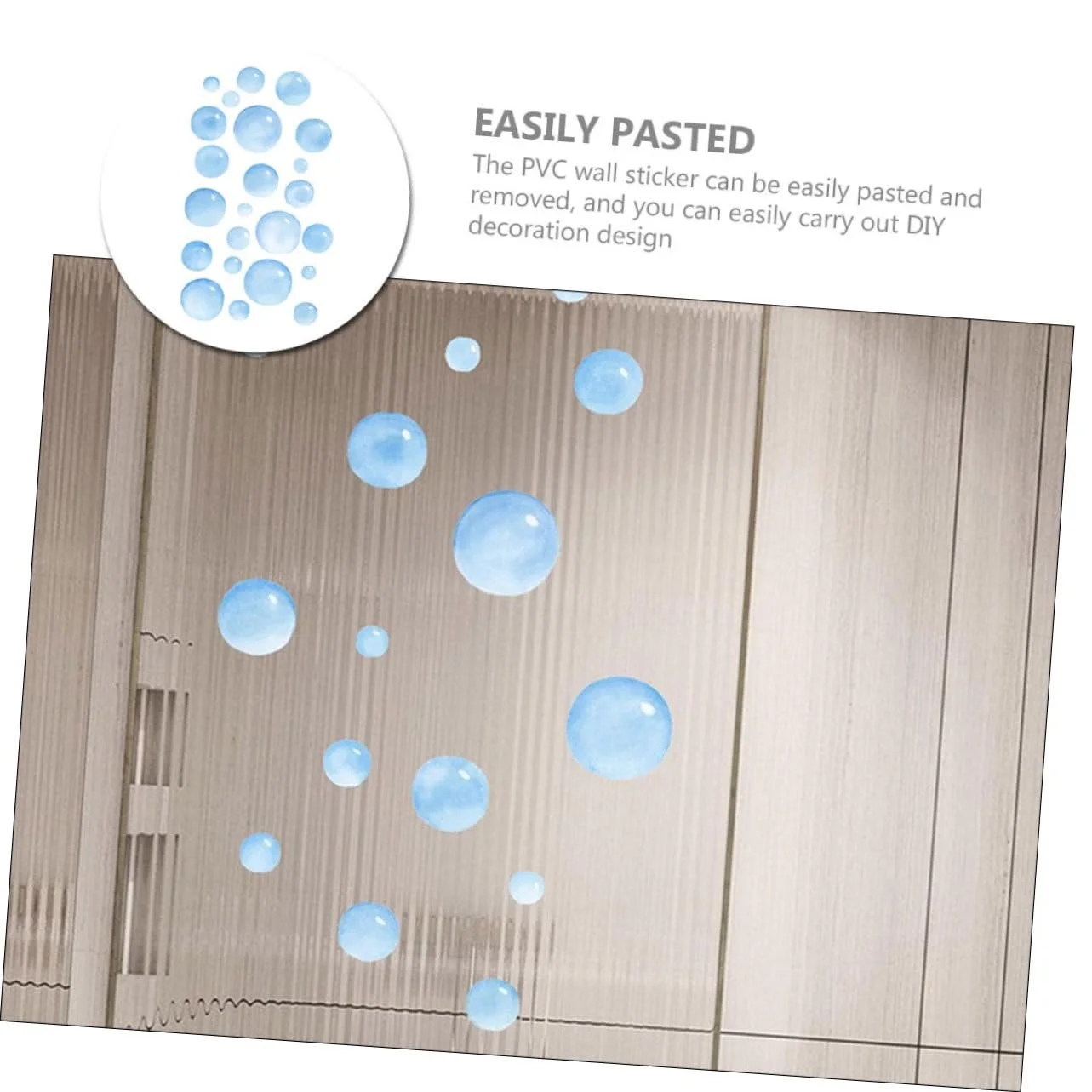 Наклейки на стену UPKOCH Пузырьки самоклеящиеся, фото №5