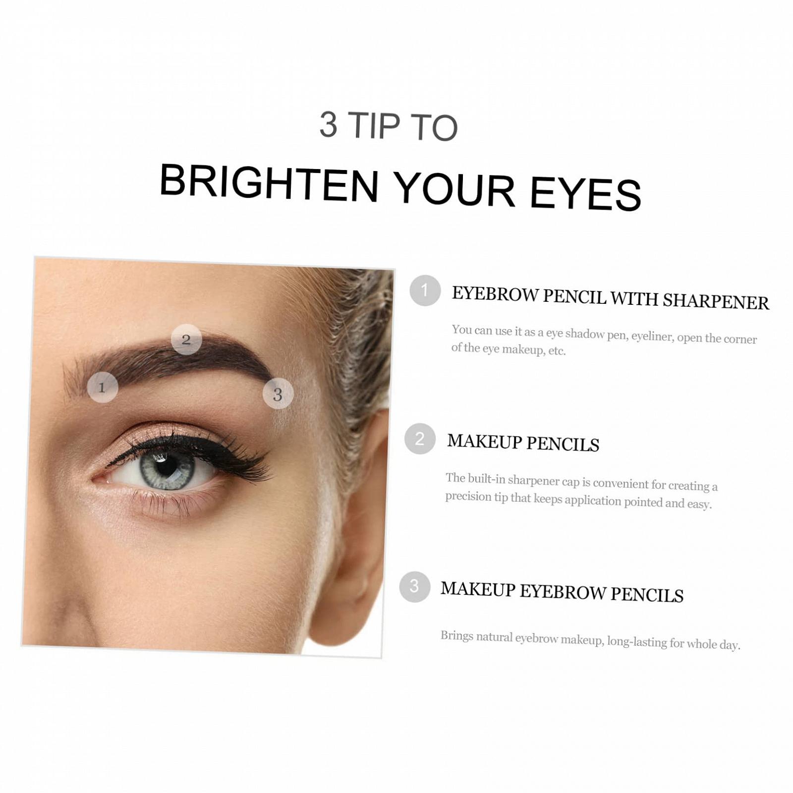 Олівець Gogogmee Make-up Augenbraue 16 Stk Bambus Black, фото №7