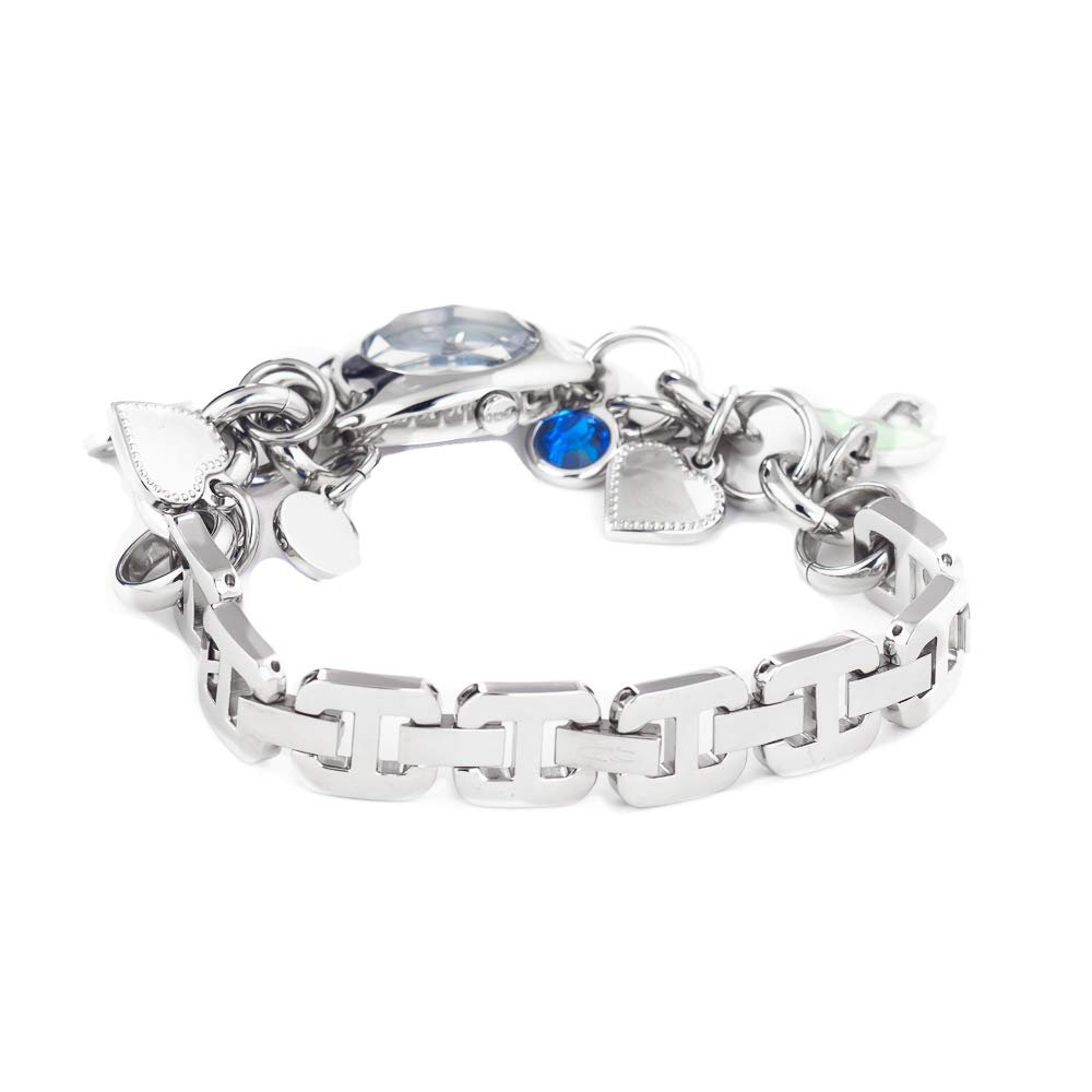 Женские аналоговые кварцевые часы Chronotech CT.71010L/01M, зеленые, ремешок из нержавеющей стали, фото №2 Женские аналоговые кварцевые часы Chronotech CT.71010L/01M, зеленые, ремешок из нержавеющей стали, фото №2