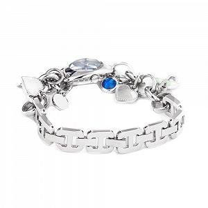 Женские аналоговые кварцевые часы Chronotech CT.71010L/01M, зеленые, ремешок из нержавеющей стали synthetic.ua - Фото 1