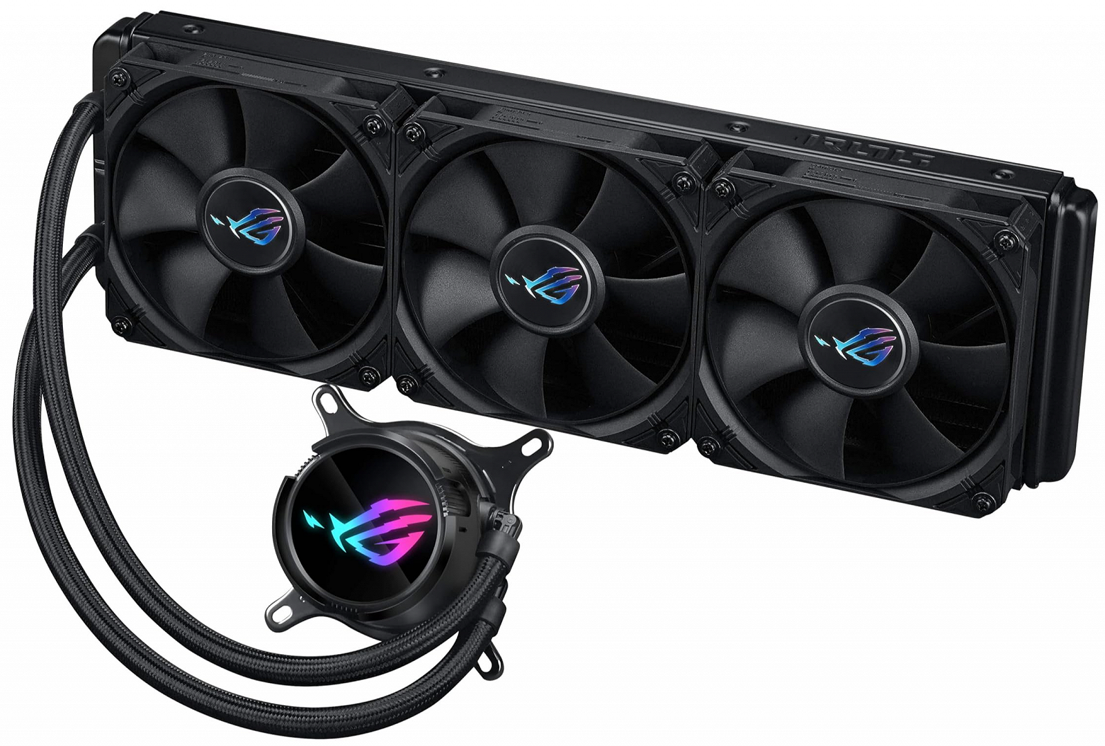Система жидкостного охлаждения ASUS ROG Strix LC III 360 ARGB / 360mm / 800-2200 RPM / Intel / AMD / Black, фото №3