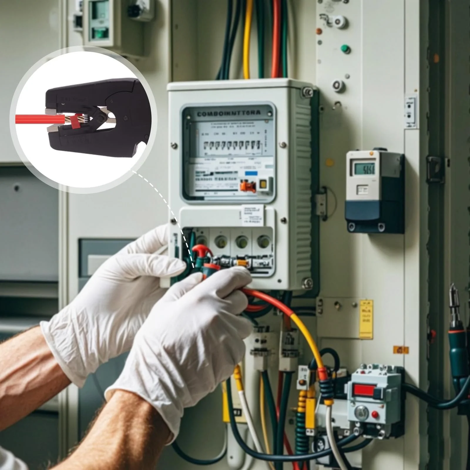 Стриппер автоматический 2-в-1 Саморегулирующийся 0.03-10 мм² Черный, фото №5