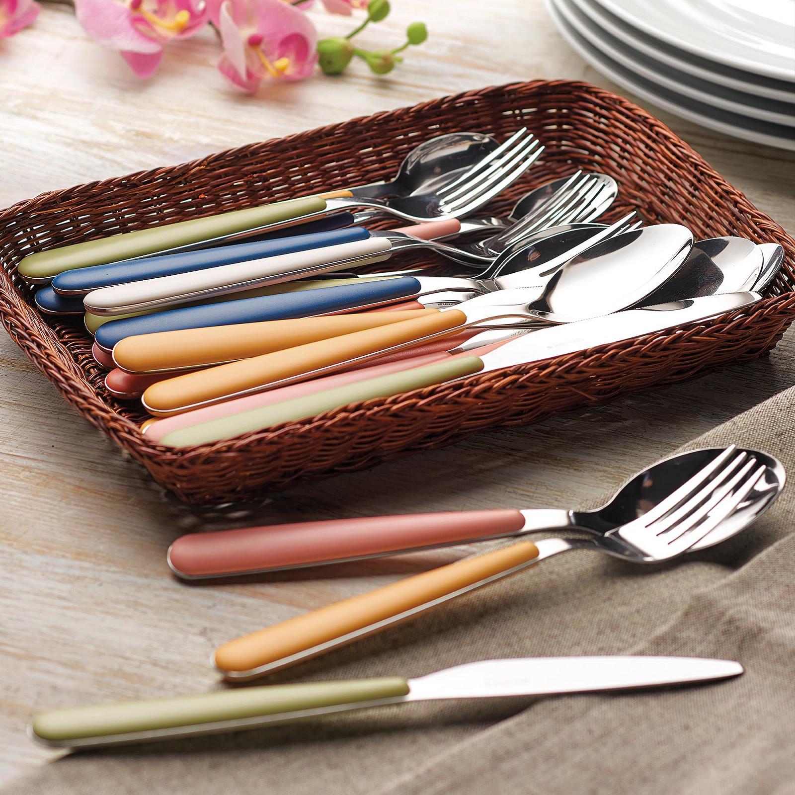 Набор столовых приборов Guzzini 127500257 Нержавеющая сталь Зеленые водоросли, фото №2 Набор столовых приборов Guzzini 127500257 Нержавеющая сталь Зеленые водоросли, фото №2