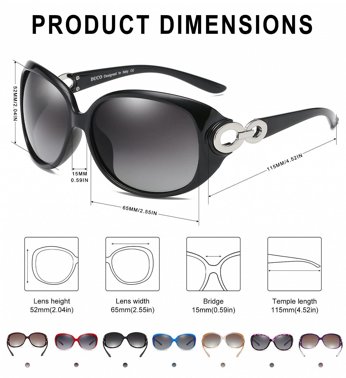 Сонцезахисні окуляри Жіночі Класичні Star Polarised DUCO 1220 Чорний, фото №3