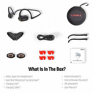 Наушники LIVALL LTS21 Open Run Pro Открытые уши Беспроводные Bluetooth 5.2 Спортивные Чёрный synthetic.ua - Фото 1