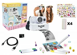 Камера мгновенной печати Lexibook StarCAM DJ160LXB HD с набором для декора и картой 32GB White - Фото 1