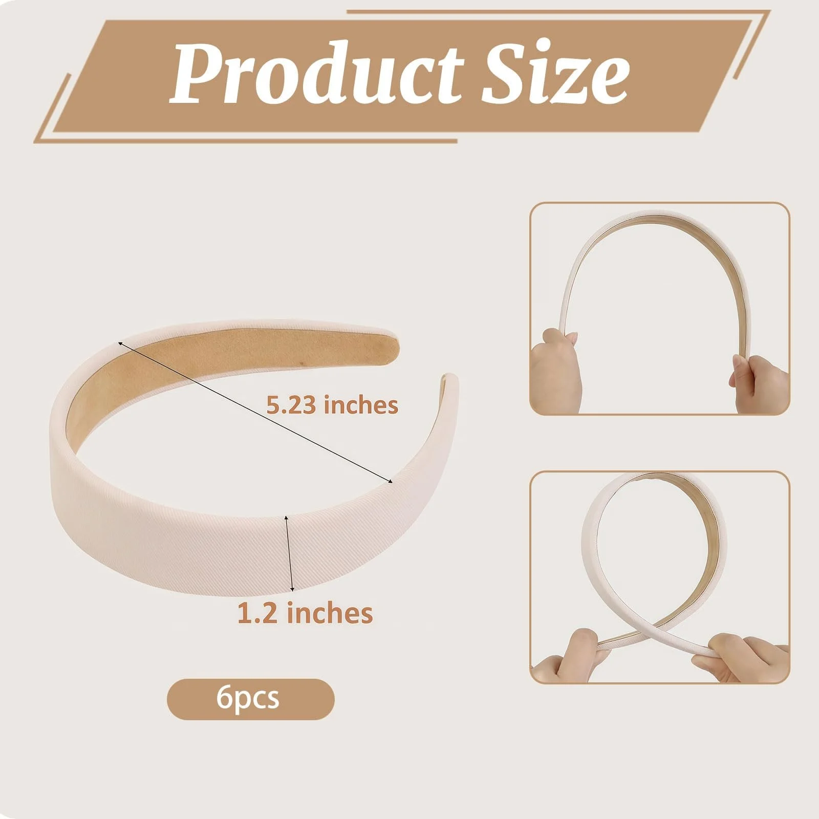 Жіночий Елегантний Обруч Широкий, фото №2 Жіночий Елегантний Обруч Широкий, фото №2