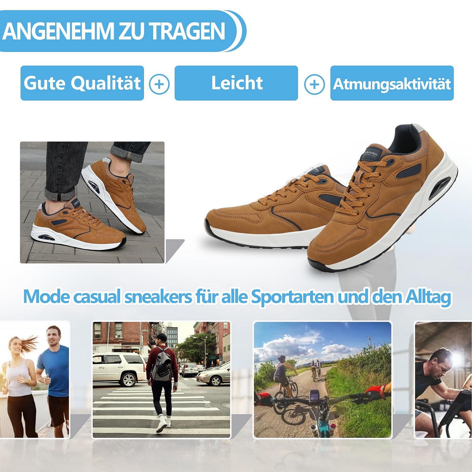 Кросівки AX BOXING Спортивне взуття Air Cushion Нековзке повсякденне взуття Легкі модні EU, фото №7