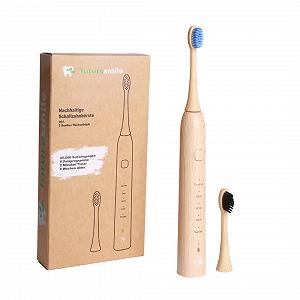 Електрична звукова зубна щітка LULA з бамбука USB-C - Фото 1