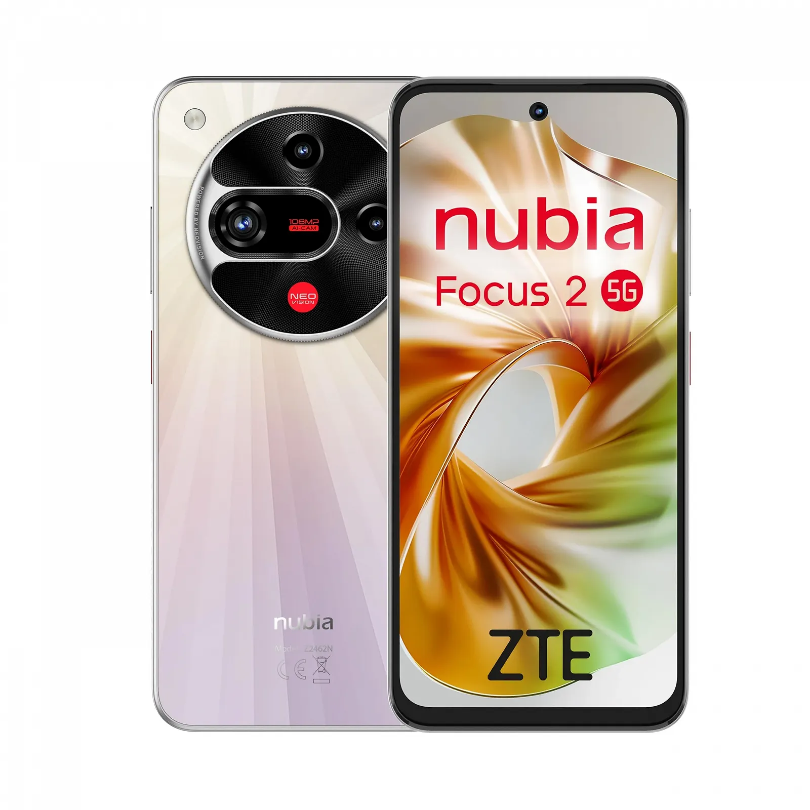 Смартфон ZTE Nubia Focus 2 5G 8GB/256GB Dual SIM Біле сяйво (Aurora White), фото №1