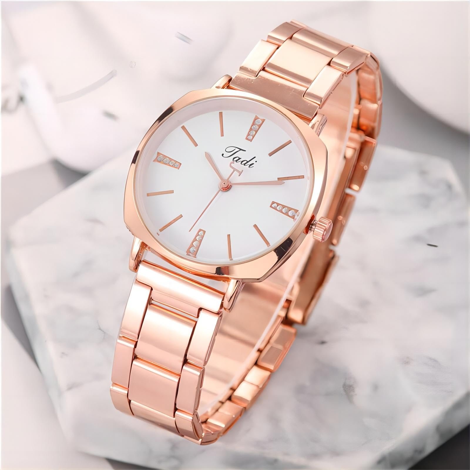 Жіночий годинник Basfur Modern Fe-Montre-075-02 червоний, фото №2