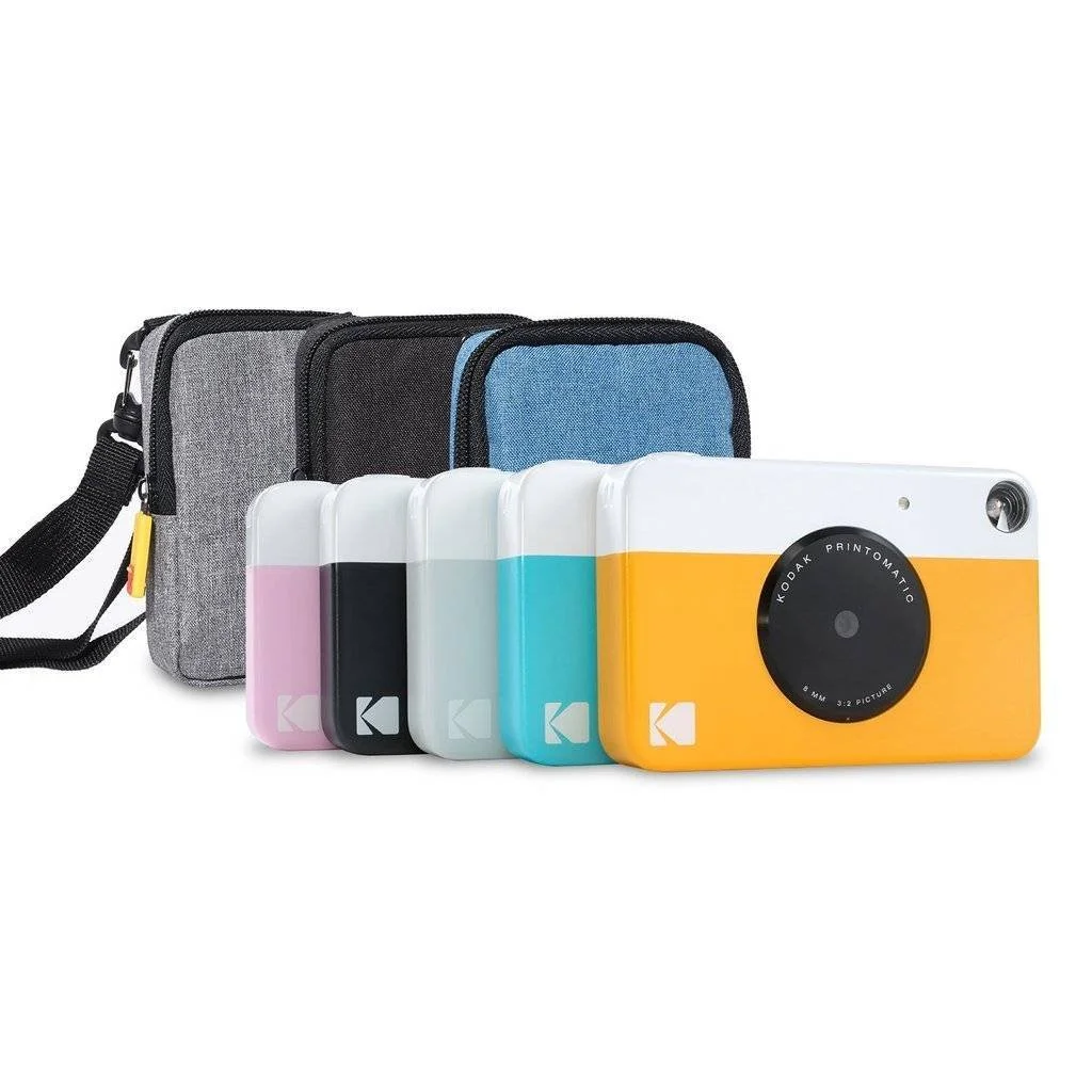 Фотокамера мгновенной печати Kodak Printomatic Deluxe Bundle + бумага Zink (20 листов) + чехол Deluxe + фотоальбом + подвесные рамки + удобный ремешок на шею Green, фото №6