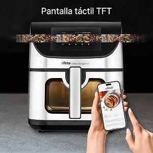 Мультипіч Ufesa 7.5 л 2200 Вт TFT дисплей 4.3 дюйма App 10 програм оглядове вікно технологія Air Pulse Ultra 360ºC ціна на synthetic.ua - Фото 1 Мультипіч Ufesa 7.5 л 2200 Вт TFT дисплей 4.3 дюйма App 10 програм оглядове вікно технологія Air Pulse Ultra 360ºC synthetic.ua - Фото 1