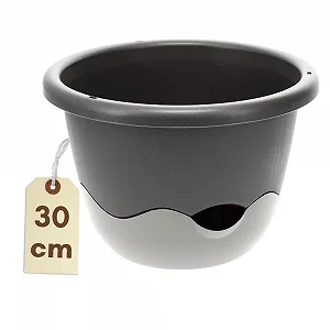 Підвісний кошик GarPet 30 з автополивом Антрацит - Фото 1