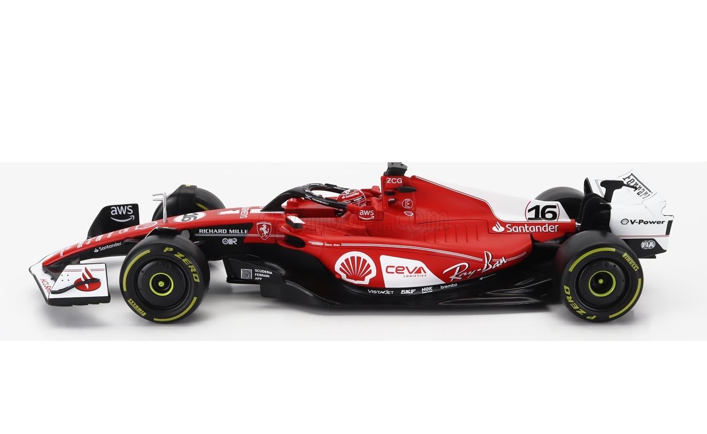 Модель Bburago DieCast Автомобиль Ferrari SF-23 Charles Leclerc #16 GP LAS Vegas Formula 1 F1 Масштаб 1/18 30 см, фото №1